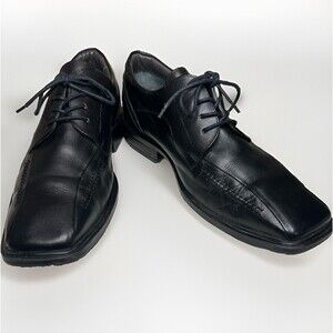 Studio Belvedere Dumbarton Men's Black Leather Oxford Dress Shoe Size 11D Brazil